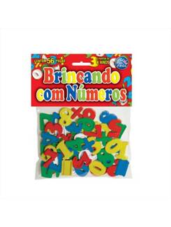 BRINCANDO C/ NUMEROS SOLAPA 4743 - 56 PCS - UN - PAIS E FILHOS