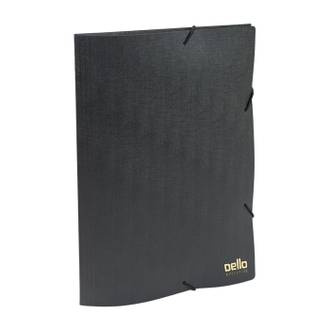 PASTA ELASTICO PLASTICA EXECUTIVE/OFICIO - 0267  - PRETO - UN - DELLO