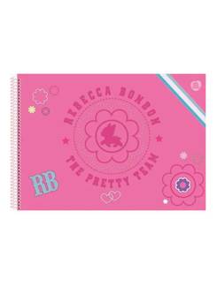 CADERNO DESENHO CAPA DURA 60FLS - ESPIRAL - REBECCA BOMBOM - PCT 5 - ANIMATIVA