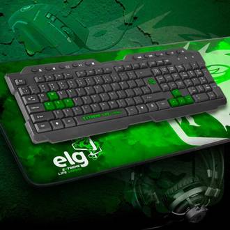 TECLADO GAMER DRAGON WAR TGDW - PRETO - UN - ELG