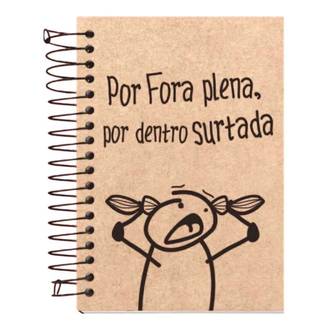 CADERNETA 1/8 FRASES 80FLS - ESPIRAL - PCT 4 - KIT