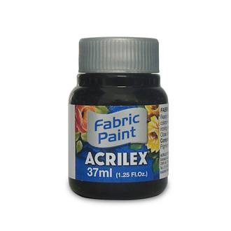 TINTA TECIDO FOSCA 37ML 04140 - PRETO - CX 12 - ACRILEX