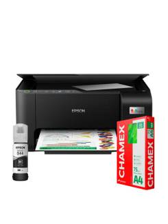 MULTI TANK L3250 + T544122BR + PAPEL CHAMEX A4 500F - PRETO - UN - EPSON