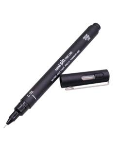 CANETA PIN FINE LINE PRETA  - 0.4 - UN - UNI-BALL