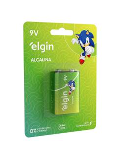 BATERIA ALCALINA 9V 82158 - UN - ELGIN