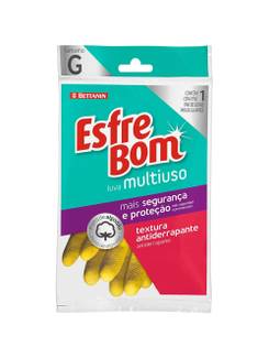 LUVA LATEX MULTIUSO TAM G - BTN13000G - AMARELA - UN - BETTANIN
