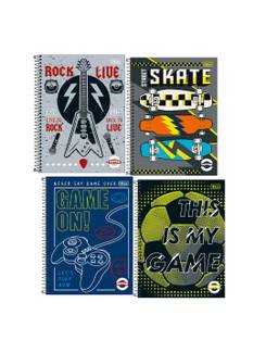 CADERNO UNIV CAPA DURA 10X1 160FLS - PEPPER - UN - TILIBRA