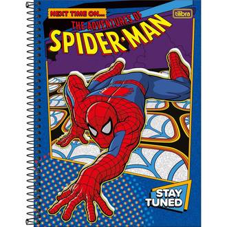 CADERNO UNIV CAPA DURA 1X1 80FLS - 367001 - SPIDER MAN - UN - TILIBRA