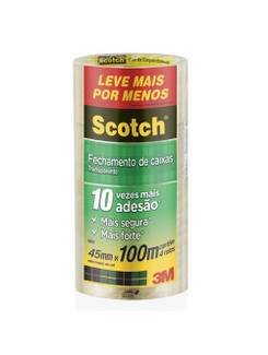 FITA EMPACOTAMENTO 45X100 - 5802 - TRANSPARENTE - PCT 4 - 3M