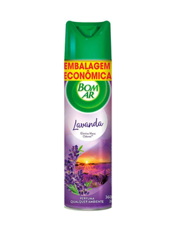 PURIFICADOR DE AR 432ML - AEROSSOL - LAVANDA - UN - BOM AR