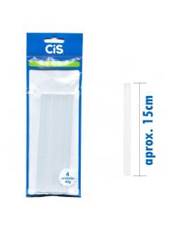 COLA TRANSPARENTE P/ PISTOLA C/4 - GROSSO - 40G - UN - CIS