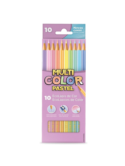 LAPIS DE COR MULTICOLOR PASTEL 10 CORES - 111000NP - PCT 12 - FABER