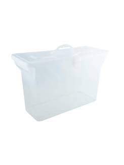 MALETA ORGANIZADORA EMPILHAVEL COM TAMPA - 0331 - CRISTAL - UN - DELLO