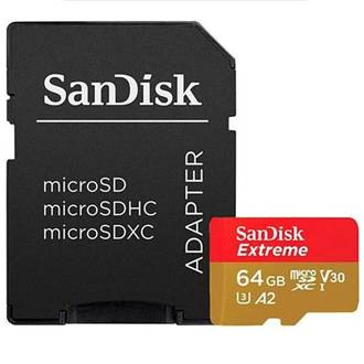 CARTAO MEMORIA MICRO SD 64GB EXTREME - UN - SANDISK
