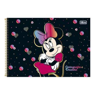 CADERNO DESENHO CAPA DURA 80FLS - ESPIRAL - MINNIIE - UN - TILIBRA