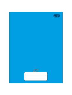CADERNO 1/4 BROCHURA CAPA DURA 96FLS - D+ COLOR - AZUL - UN - TILIBRA
