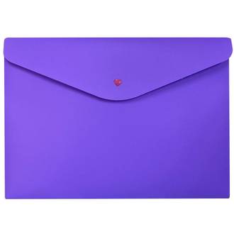 PASTA ENVELOPE C/ BOTAO A4 FULL COLOR - 0014 - ROXO - UN - DELLO