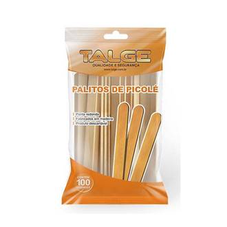 PALITO P/PICOLE MADEIRA C/100 - 7400 - UN - TALGE