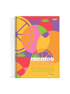 CADERNO UNIV CAPA DURA 10X1 160FLS - MENTOS - PCT 4 - JANDAIA