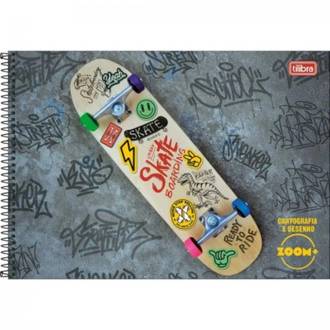 CADERNO DESENHO CAPA DURA 96FLS - ESPIRAL - ZOOM+ MASC - UN - TILIBRA