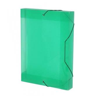 PASTA ELASTICO PLASTICA 4CM OFICIO - 1024 - VERDE - UN - ACP