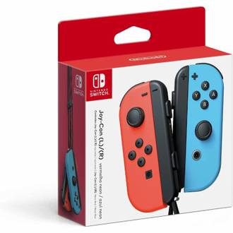 CONTROLE NINTENDO SWITCH JOYCON - VERMELHO E AZUL - UN - NINTENDO