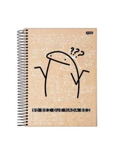 CADERNO UNIV CAPA DURA 10X1 160FLS - FLORK - UN - JANDAIA