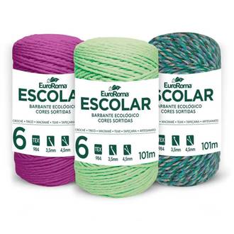 BARBANTE Nº 6 100G - 101M - 180.6 - SORTIDOS - UN - EUROFIOS