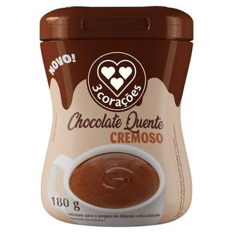 CHOCOLATE QUENTE CREMOSO 180G - UN - 3 CORACOES