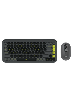 TECLADO E MOUSE S/FIO BT POP ICON - 920-013056 - GRAFITE - UN - LOGITECH