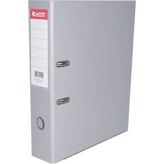 PASTA REGISTRADORA AZ A4 LOMBO LARGO CLASSIC - CINZA - UN - CHIES