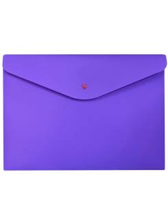 PASTA ENVELOPE C/ BOTAO A4 FULL COLOR - 0014 - ROXO - UN - DELLO