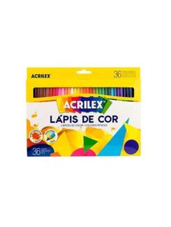 LAPIS DE COR HEXAGONAL 36 CORES - C/36 - UN - ACRILEX