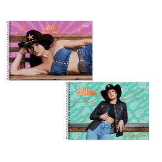 CADERNO DESENHO CAPA DURA 80FLS - ESPIRAL - ANA CASTELA - UN - TILIBRA