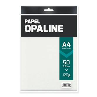 PAPEL DIPLOMATA A4 120G - 50FL OPALINE - 25105 - BRANCO - UN - USAPEL