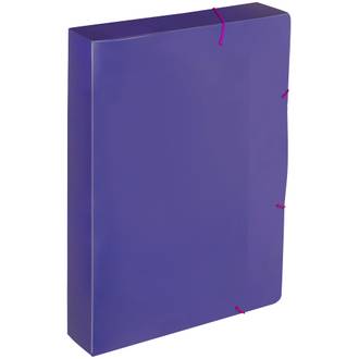 PASTA ELASTICO PLASTICA 4CM A4/FULL COLOR - 0439 - ROXO ESCURO - UN - DELLO