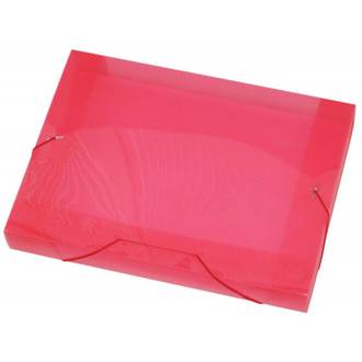 PASTA ELASTICO PLASTICA 4CM OFICIO - 1024 - VERMELHO - UN - ACP