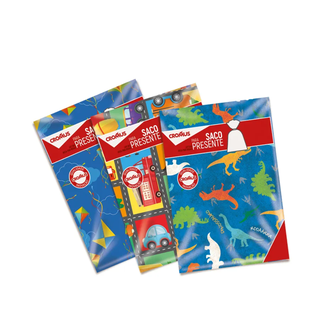 KIT SACO PARA PRESENTE C/1 INFANTIL/JUVENIL - 99061422 - 25x37 - UN - CROMUS