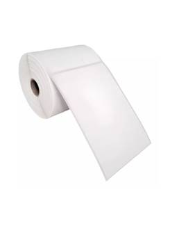 ETIQUETA ADESIVA COUCHE 1 CARREIRA - 100MM X 150MM - BRANCA - UN - AUTOMATECH