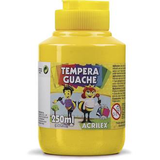 TINTA GUACHE 250ML  - AMARELO OURO - UN - ACRILEX