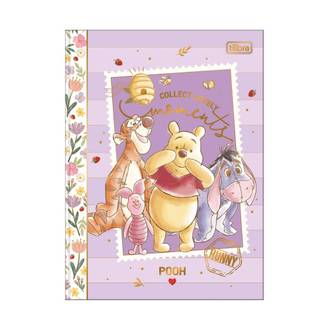 CADERNO COLEGIAL COSTURADO 160FLS - 395242 - POOH - UN - TILIBRA