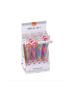 CANETA GEL CUTE 3 CORES 0,7MM - CA0223 - DPL 12 - BRW