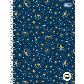 CADERNO UNIV CAPA DURA 10X1 160FLS - PEPPER FEM - PCT 4 - TILIBRA