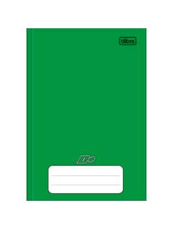 CADERNO 1/4 BROCHURA CAPA DURA 96FLS - D+ COLOR - VERDE - UN - TILIBRA