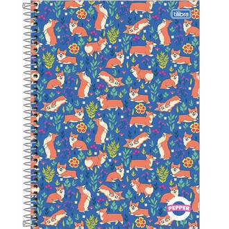 CADERNO UNIV CAPA DURA 20X1 320FLS - PEPPER FEM - PCT 2 - TILIBRA