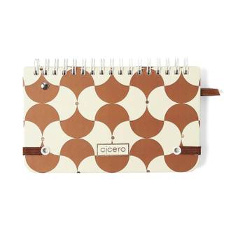 AGENDA ESPIRAL BOSSA NOVA 16X9- PLANNER BOEMIA CARAMELO - UN - CICERO