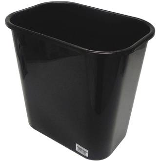CESTO DE LIXO PLASTICO 12,5L - 2403 - PRETO - UN - DELLO