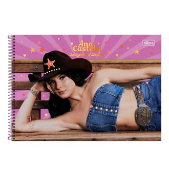CADERNO DESENHO CAPA DURA 80FLS - ESPIRAL - ANA CASTELA - PCT 4 - TILIBRA