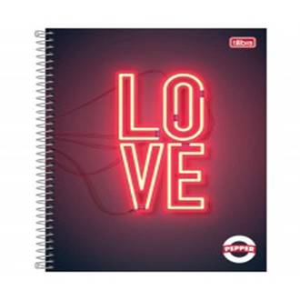 CADERNO UNIV CAPA DURA 16X1 256FLS - PEPPER FEM - PCT 2 - TILIBRA