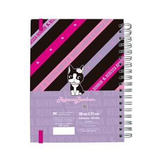 CADERNO UNIV SMART 15X1 240FLS - 5545 - REBECCA BONBON - UN - DAC